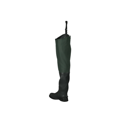 FROGG TOGGS CASCADES 2PLY BOOTFOOT HIP WADER - GREEN - BACK VIEW