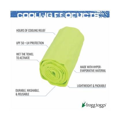 FROGG TOGGS CHILLY MINI COOLING WRAP - HI VIS LIME