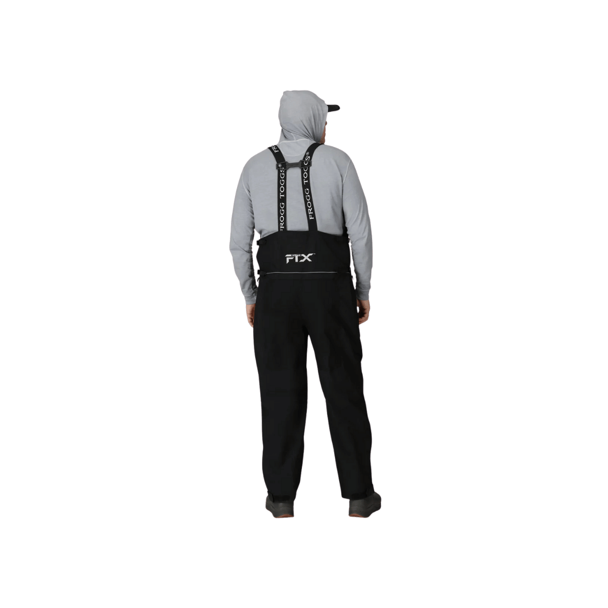 FROGG TOGGS FTX ELITE BIB - BLACK - BACK VIEW