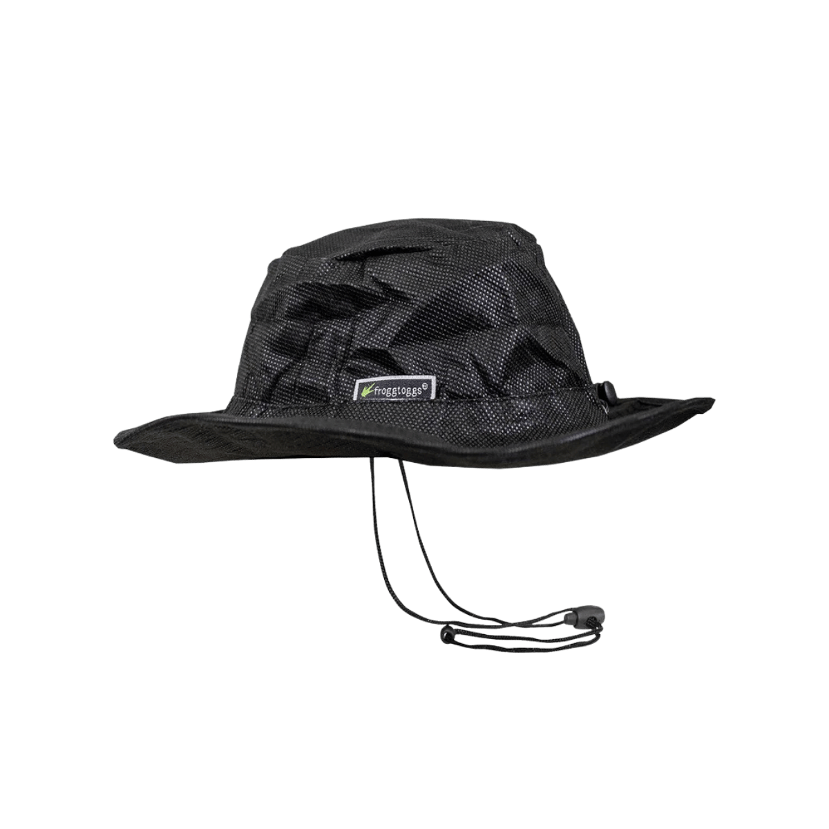 FROGG TOGGS WATERPROOF ADJ BUCKET HAT - BLACK