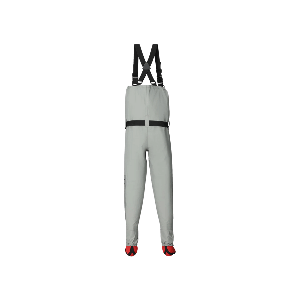 FROGG TOGGS YOUTH HELLBENDER PRO STOCKINGFOOT WADER - GRAY - BACK VIEW