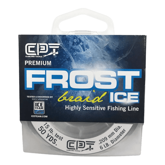 CLAM FROST BRAID 50YD - 08 LBS - SMOKE