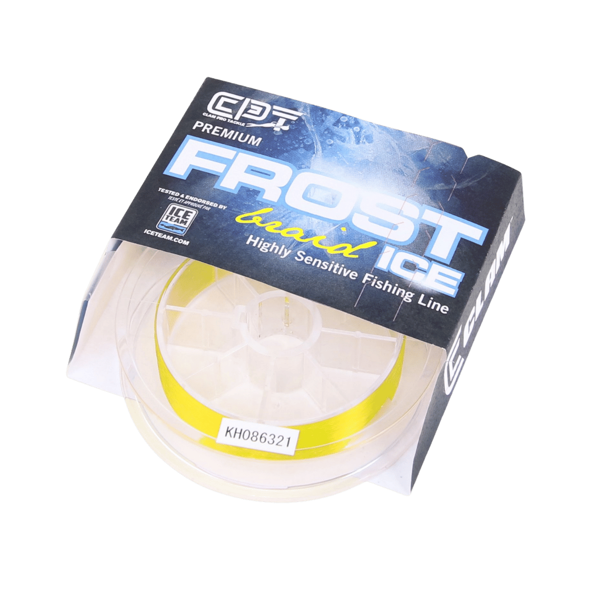 CLAM CPT FROST BRAID 50YD - 04 LBS - HIVIS YELLOW