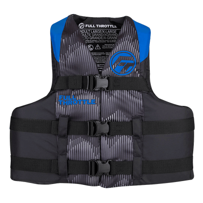 FULL THROTTLE ADULT NYLON LIFE JACKET - BLUE