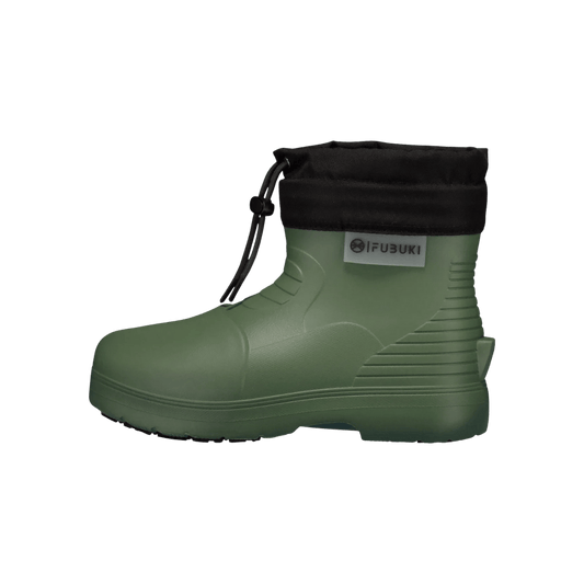 FUBUKI NISEKO 3.0 LOW BOOTS - OLIVE - LEFT SIDE VIEW