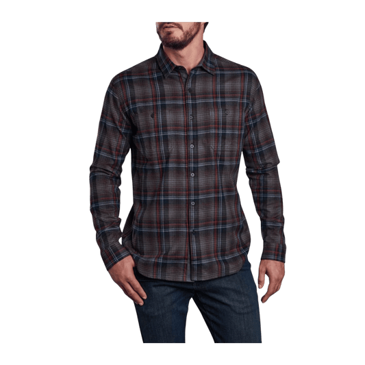 KUHL MEN'S FUGITIVE FLANNEL LS - RUSTIC SMOKE