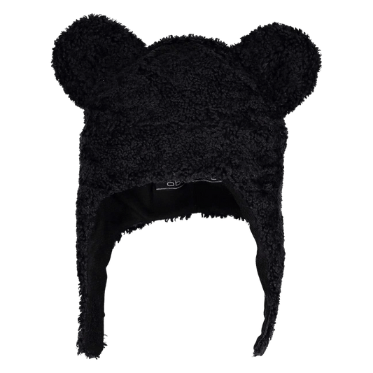 OBERMEYER KID TED FUR HAT - BLACK