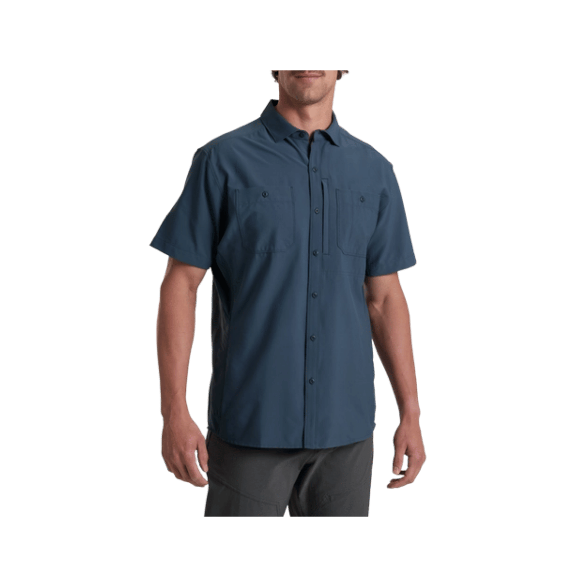 KUHL MEN'S FUSE SHORT SLEEVE - PIRATE BLUE - FRONT