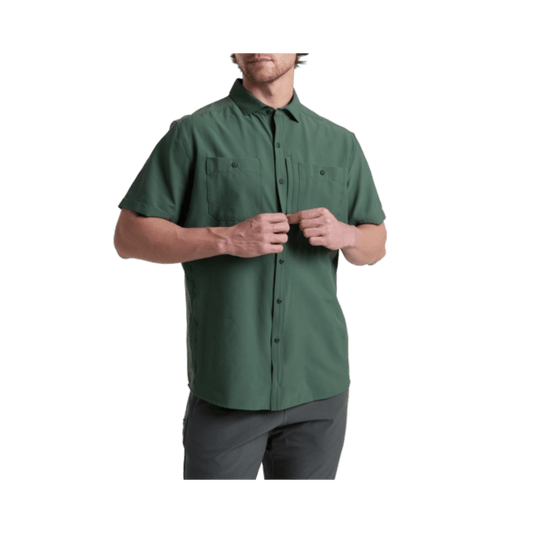 KUHL MEN'S FUSE SHORT SLEEVE - SMOKED PINE - FRONT VIEW