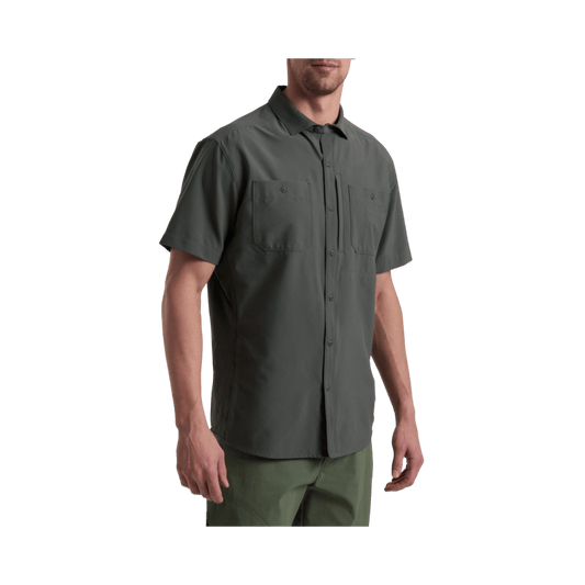 KUHL MEN'S FUSE SHORT SLEEVE - CARBON - FRONT VIEW