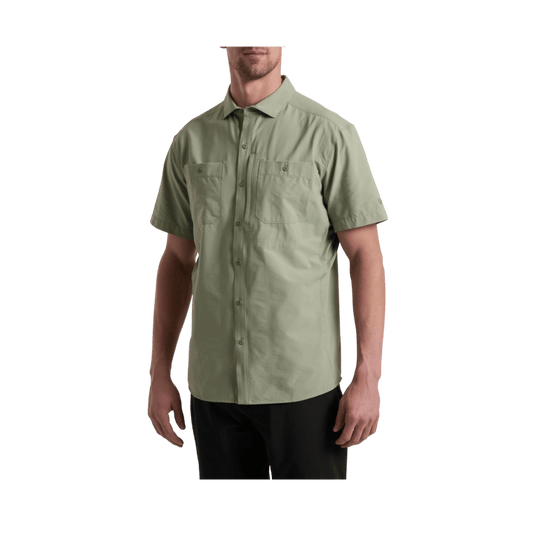 KUHL MEN'S FUSE SHORT SLEEVE - FEATHER GREY - FRONT VIEW