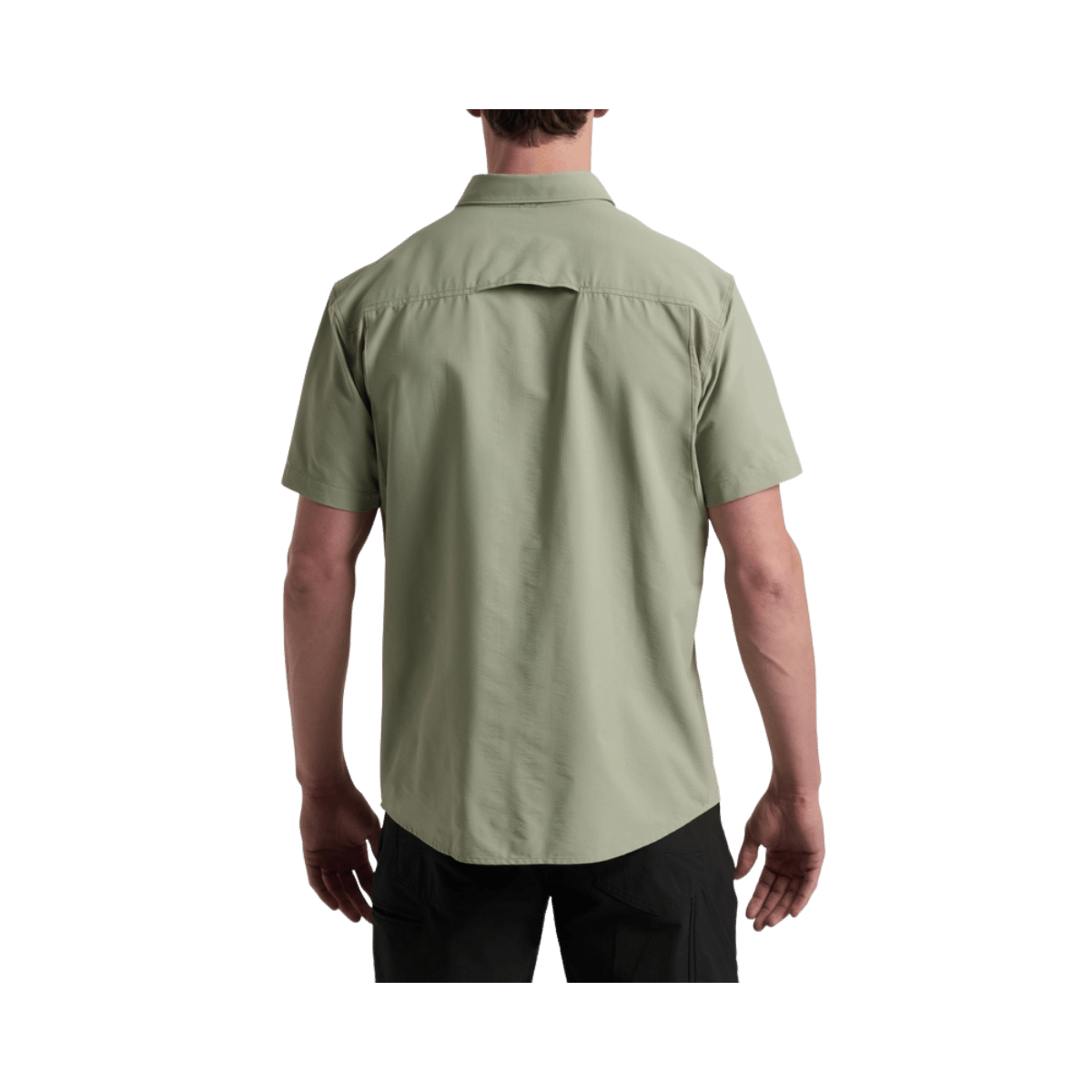 KUHL MEN'S FUSE SHORT SLEEVE - FEATHER GREY - BACK VIEW