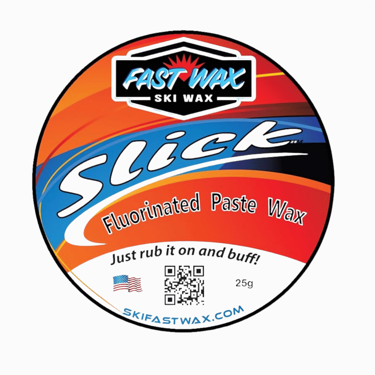 FAST WAX SLICK UNIVERSAL SPEED PASTE - 25G - FRONT/PACKAGING VIEW