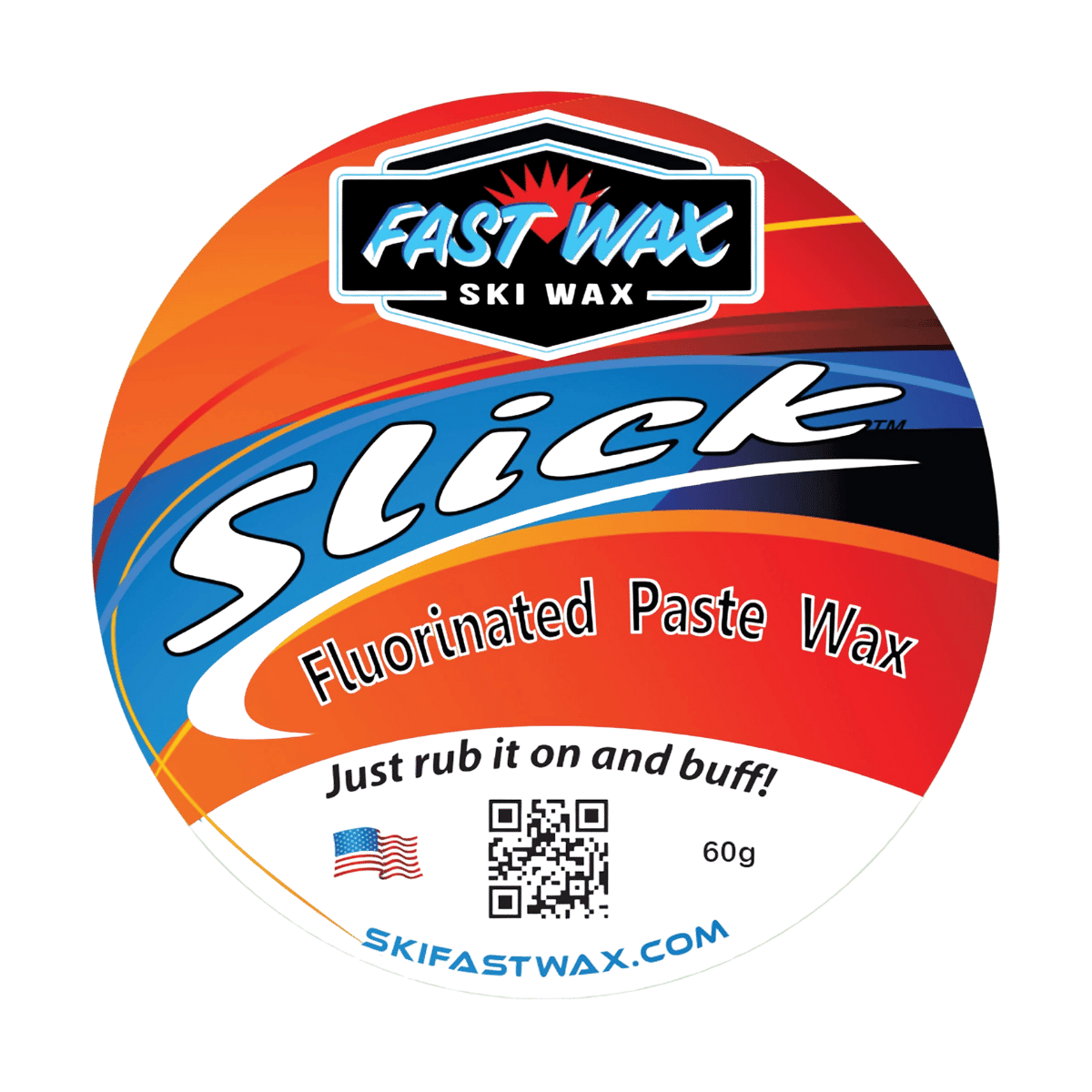 FAST WAX SLICK UNIVERSAL SPEED PASTE - 60G - FRONT VIEW/PACKAGING VIEW