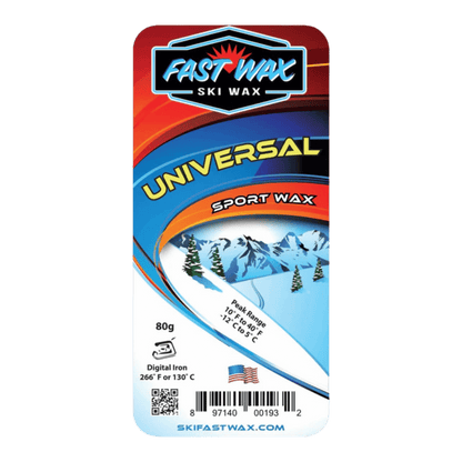 FAST WAX UNIVERSAL SPORT WAX (PARAFIN) 80G - FRONT/PACKAGING VIEW