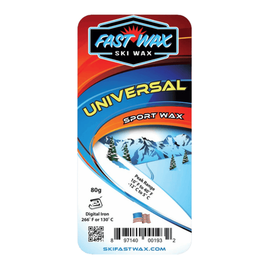 FAST WAX UNIVERSAL SPORT WAX (PARAFIN) 80G - FRONT/PACKAGING VIEW