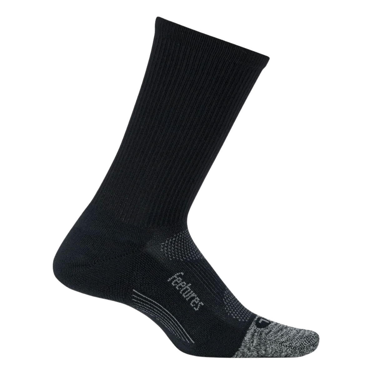 FEETURES ELITE LIGHT CUSHION MINI CREW SOCKS BLACK 