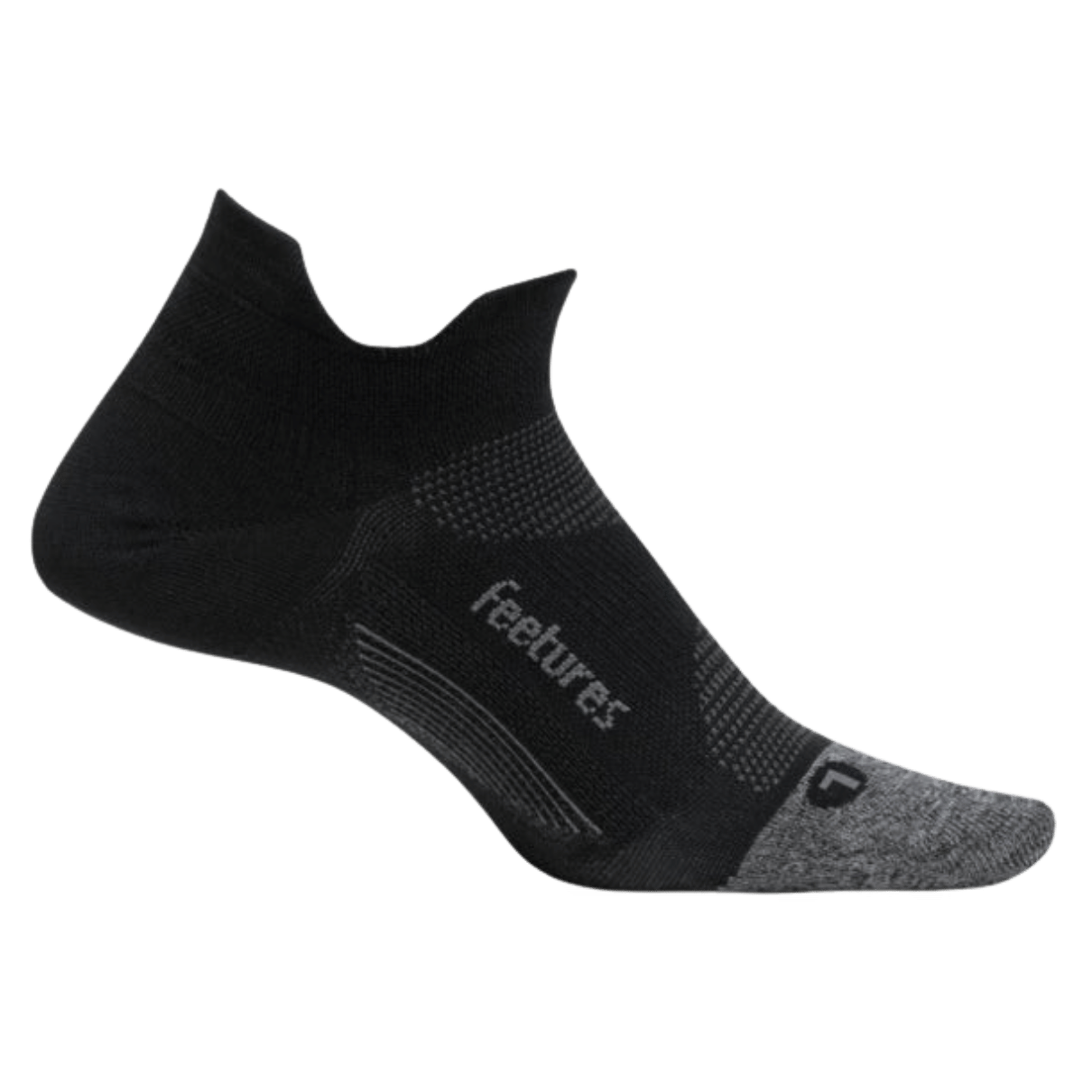 FEETURES ELITE ULTRA LIGHT NO SHOW TAB SOCKS BLACK