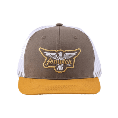 FENWICK TRI COLOR LOGO TRUCKER HAT - BLUFF