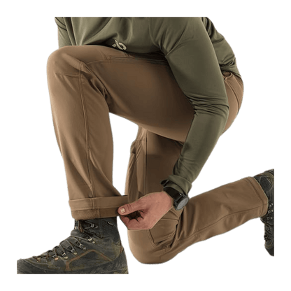 FIRST LITE MEN'S 308 PANT - DRY EARTH - IN USE CLOSER VIEW