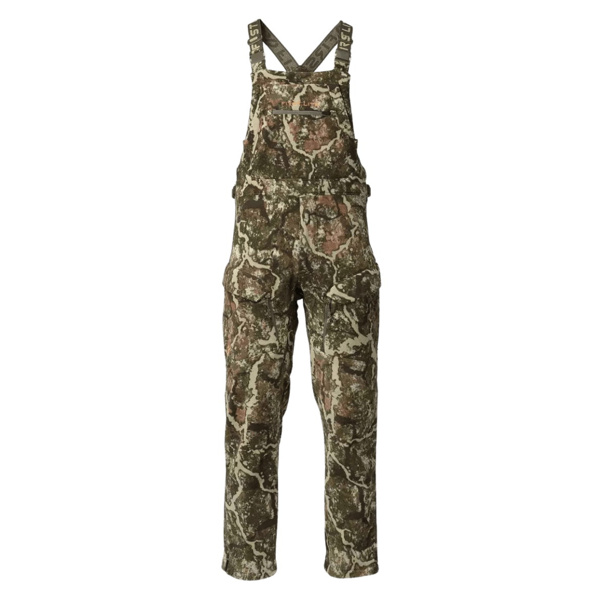 FIRST LITE MEN'S PHASE BIB - SPECTER - FRONT VIEW