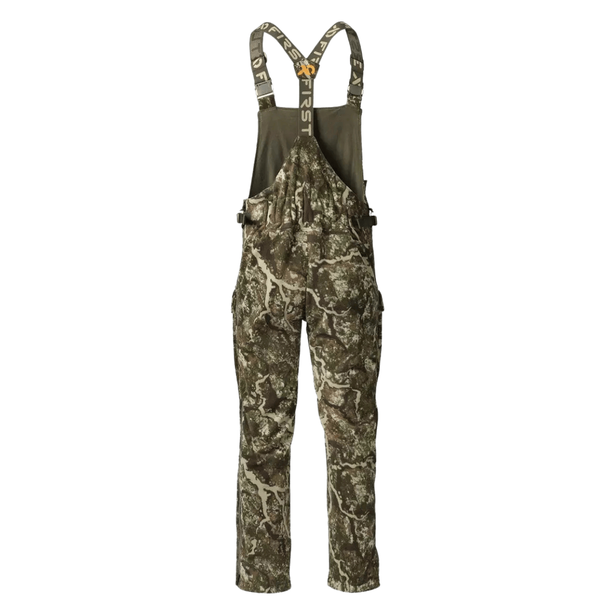 FIRST LITE MEN'S PHASE BIB - SPECTER - BACK VIEW