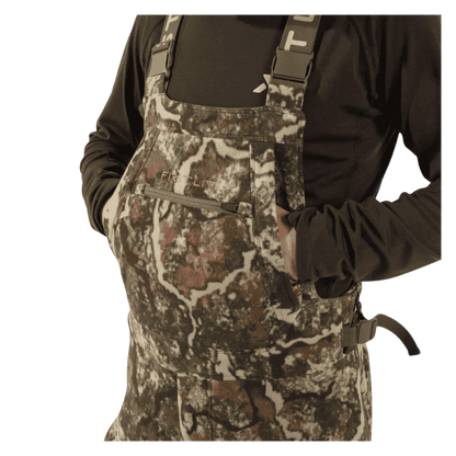 FIRST LITE MEN'S PHASE BIB - SPECTER - CLOSER FRONT VIEW