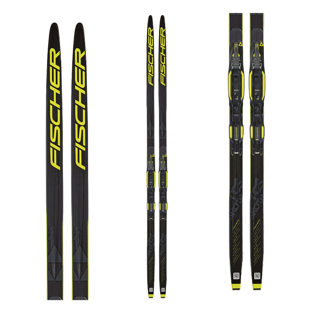 FISCHER SKIS JUNIOR RCS SKATE IFP XC SKI 21/22 – BLACK/YELLOW