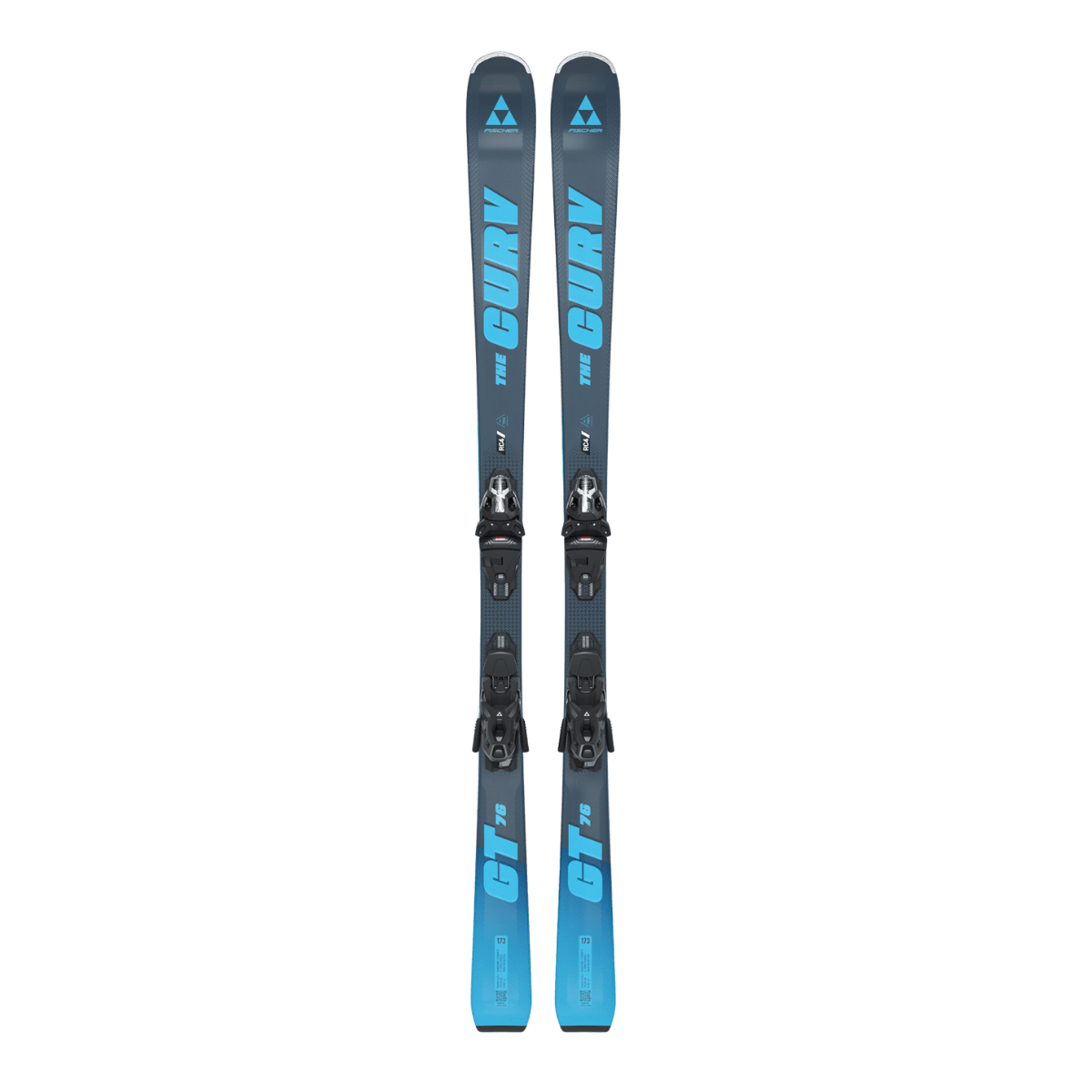 FISCHER SKIS THE CURV SKI SET GT 76 TPR - FRONT VIEW