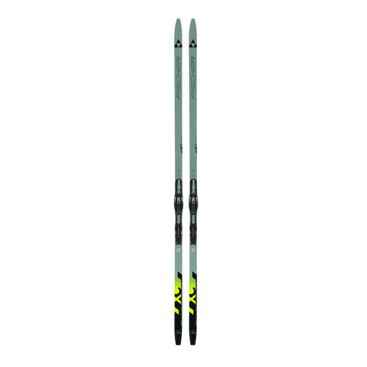 FISCHER SKIS TWIN SKIN POWR MD EF NORDIC SKIS 24/25 - FRONT VIEW