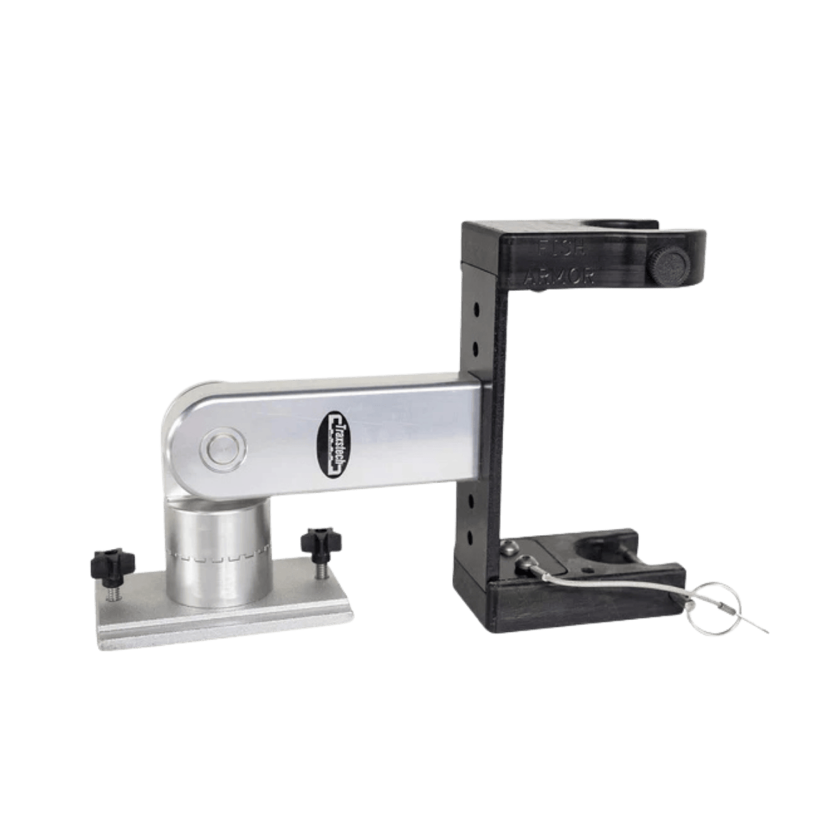 FISH ARMOR POLE BOAT MOUNT 6" - SILVER