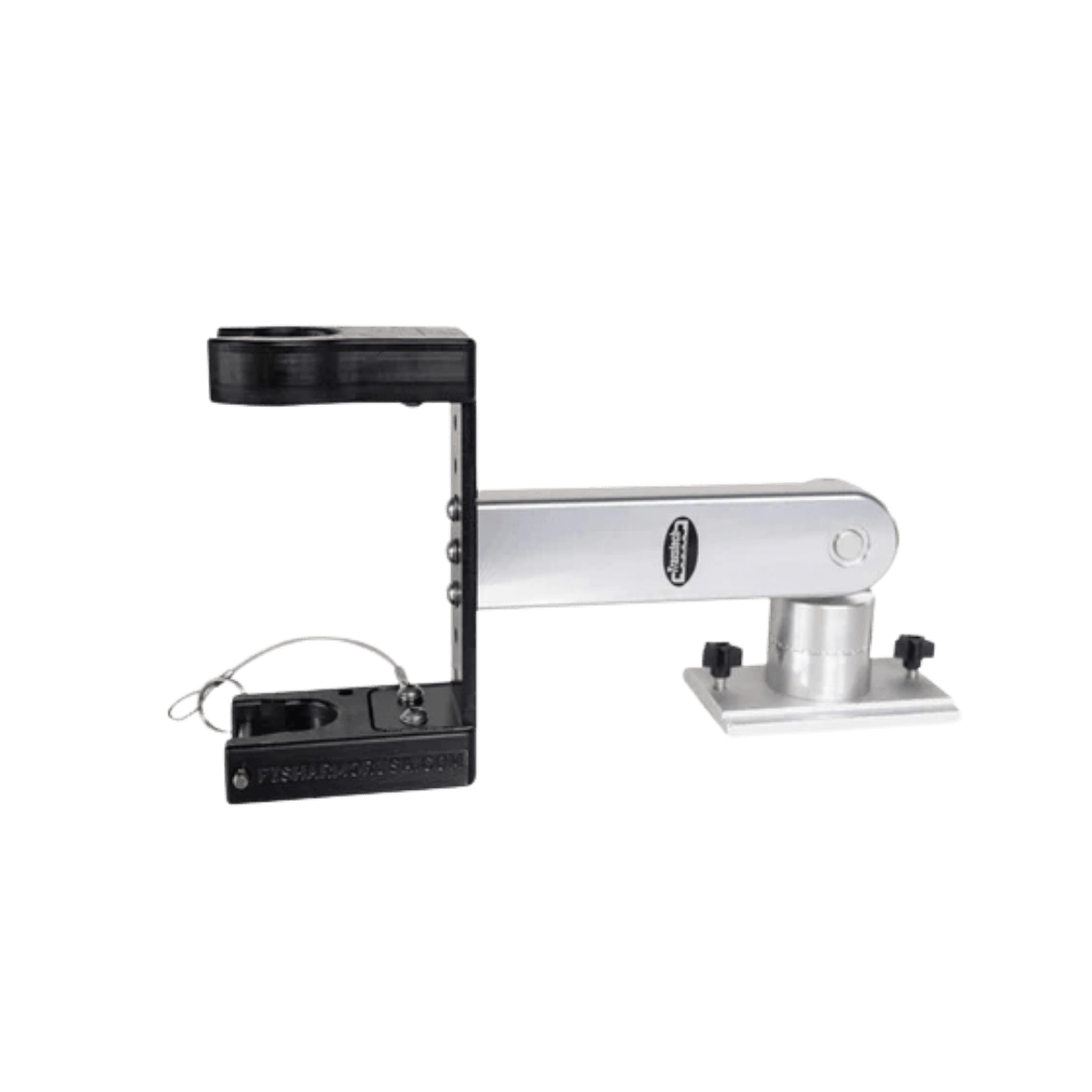 FISH ARMOR POLE BOAT MOUNT ARM 8 INCHES - SILVER