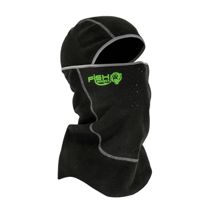 FISH MONKEY BALACLAVA YETI FLEECE - BLACK - SIDE/FRONT VIEW