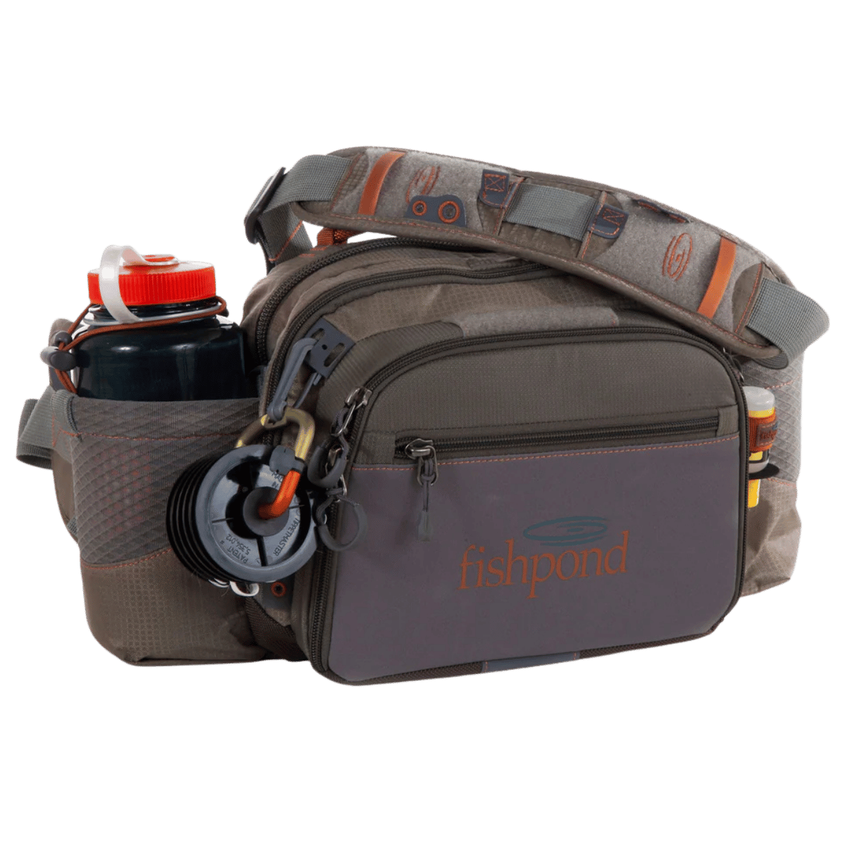 FISH POND WATERDANCE PRO GUIDE PACK DRIFTWOOD FRONT VIEW
