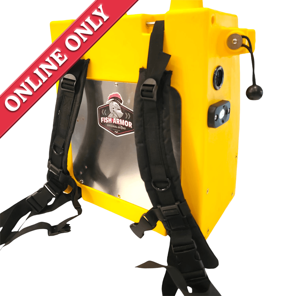 Fish Armor Pro Extreme Pack System showing its sold online only