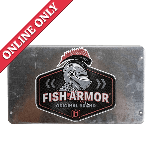 Fish Armor Pro Lite Protective Back Plate showing its sold online only