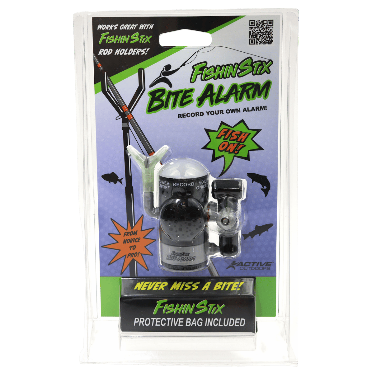 FISHIN STIX BITE ALARM - BLACK