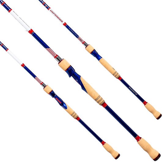 FAVORITE FISHING USA DEFENDER SPINNING ROD - MULTI ANGLE VIEW