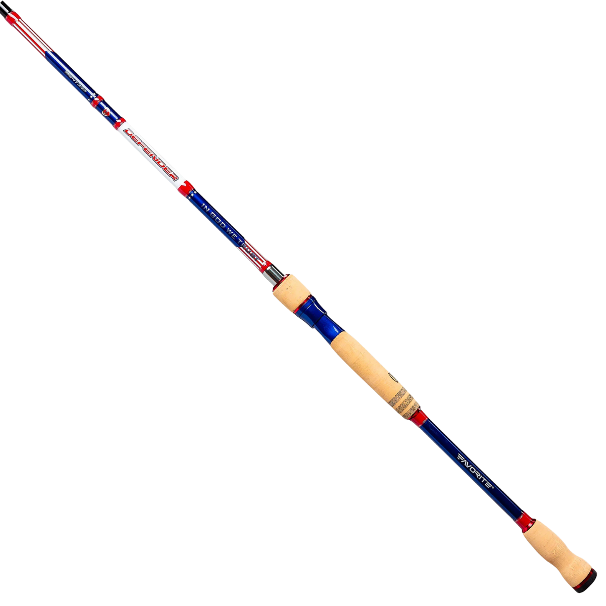 FAVORITE FISHING USA DEFENDER SPINNING ROD - FULL LENGTH VIEW