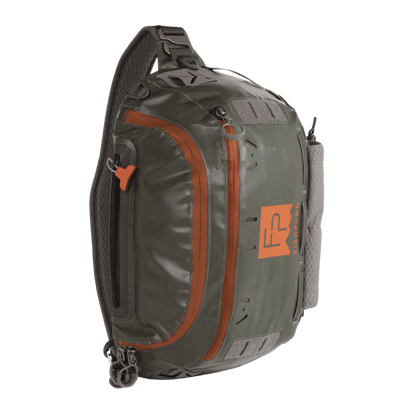 FISHPOND STORMSHADOW SLING PACK GREEN FRONT SIDE VIEW