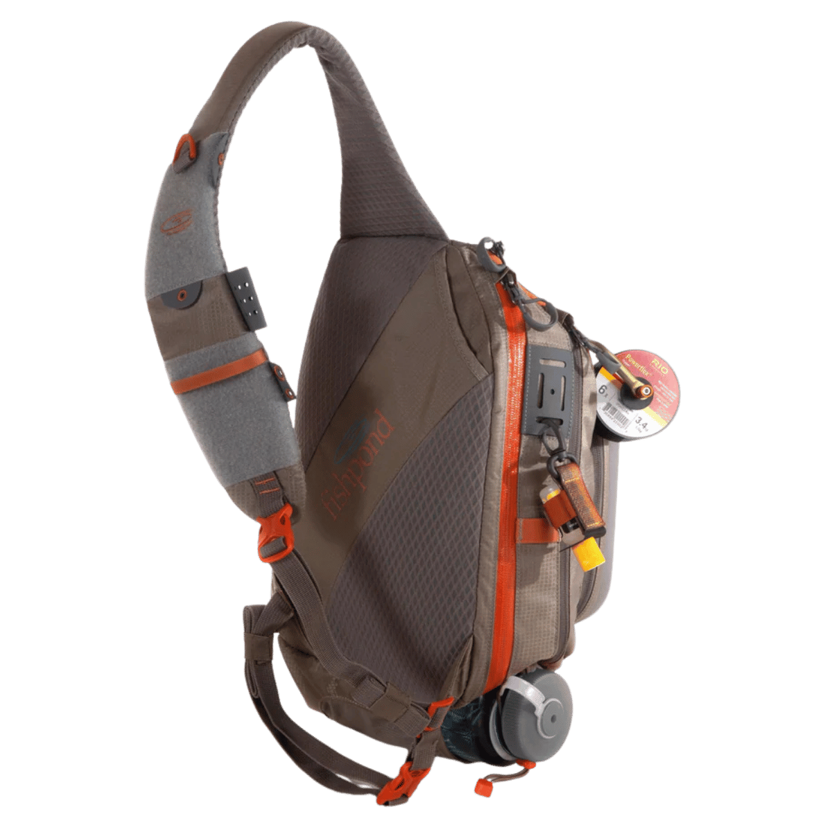 FISHPOND SUMMIT SLING PACK 2.0 GRANITE FABRIC BACK SIDE VIEW