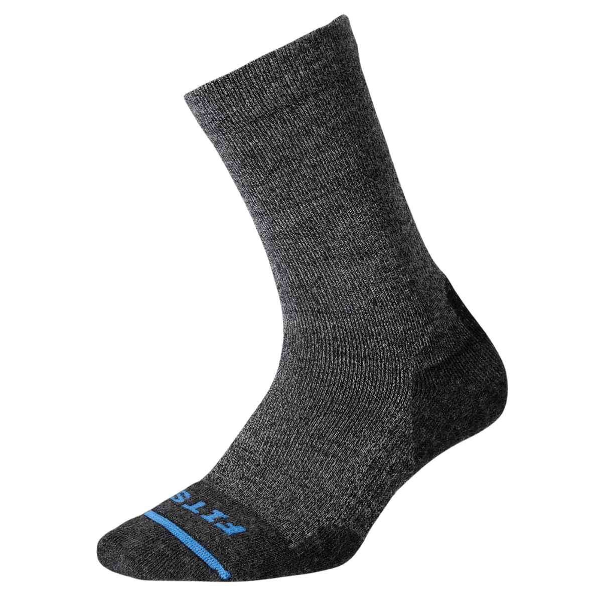 FITS SOCKS LIGHT HIKER CREW SOCK COAL LARGE SIDE VIEW