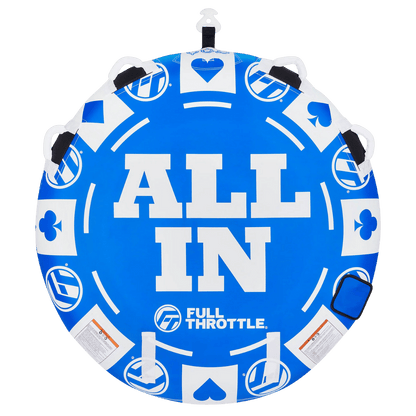 FULL THROTTLE ALL-IN TUBE ROPE PUMP COMBO BLUE 2-RIDER FRONT VIEW