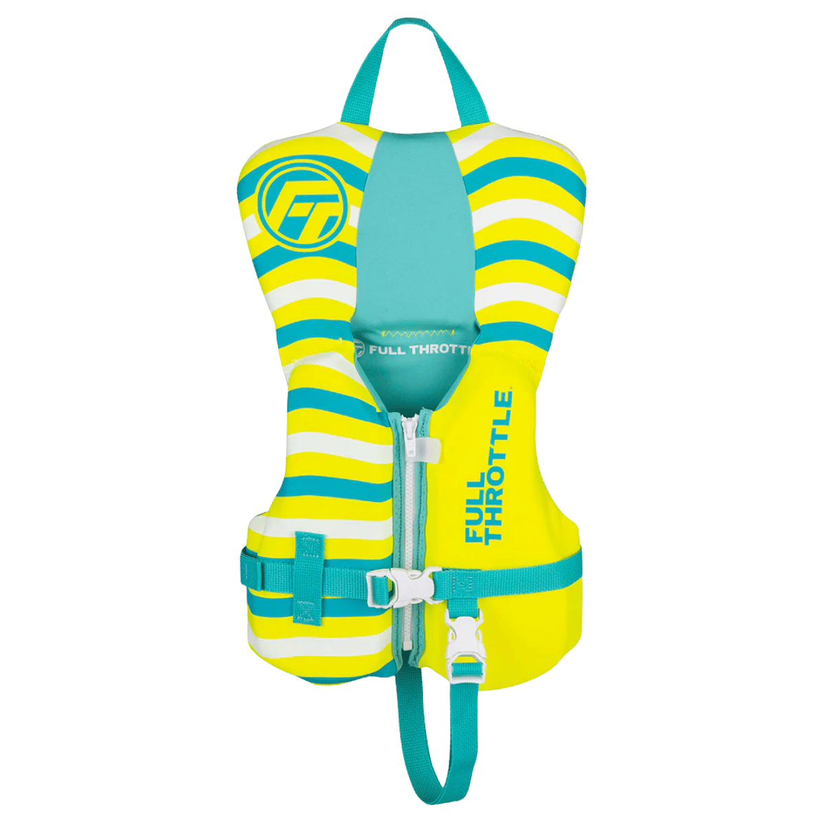 FULL THROTTLE INFANT YELLOW RAPID-DRY VEST FRONT VIEW