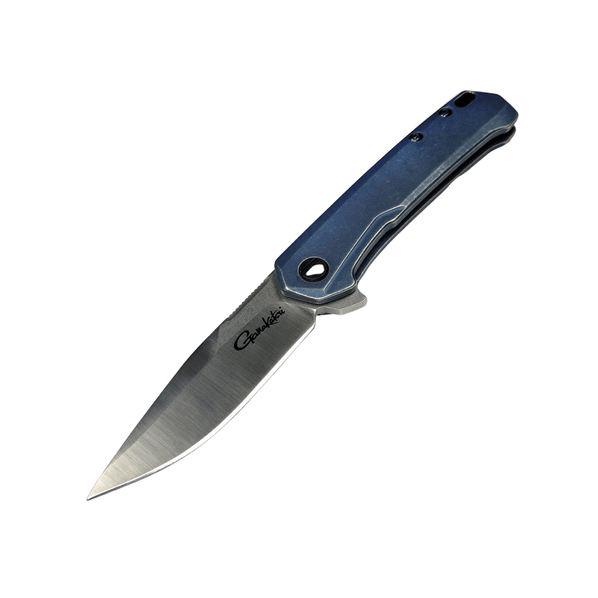 GAMAKATSU EDC KNIFE BLUEWASH SS BLUE HANDLE