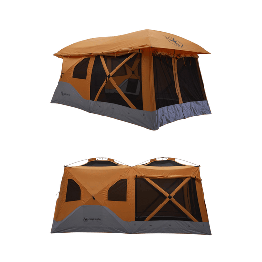 GAZELLE TENTS T4 PLUS HUB TENT/SCREEN ROOM SUNSET ORANGE