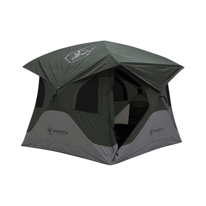 GAZELLE TENTS T3X HUB TENT -ALPINE GREEN - OPEN  VIEW