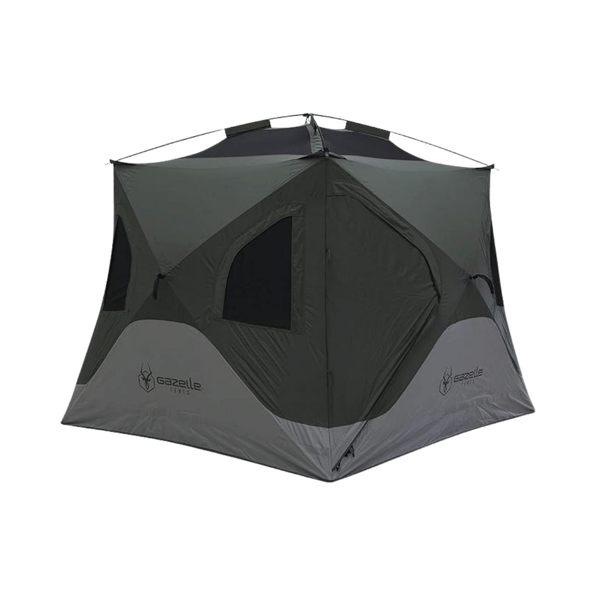 GAZELLE TENTS T3X HUB TENT -ALPINE GREEN - UPPER DETAIL