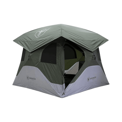 GAZELLE TENTS T4 HUB TENT - ALPINE GREEN - PRODUCT DETAIL/OPEN VIEW