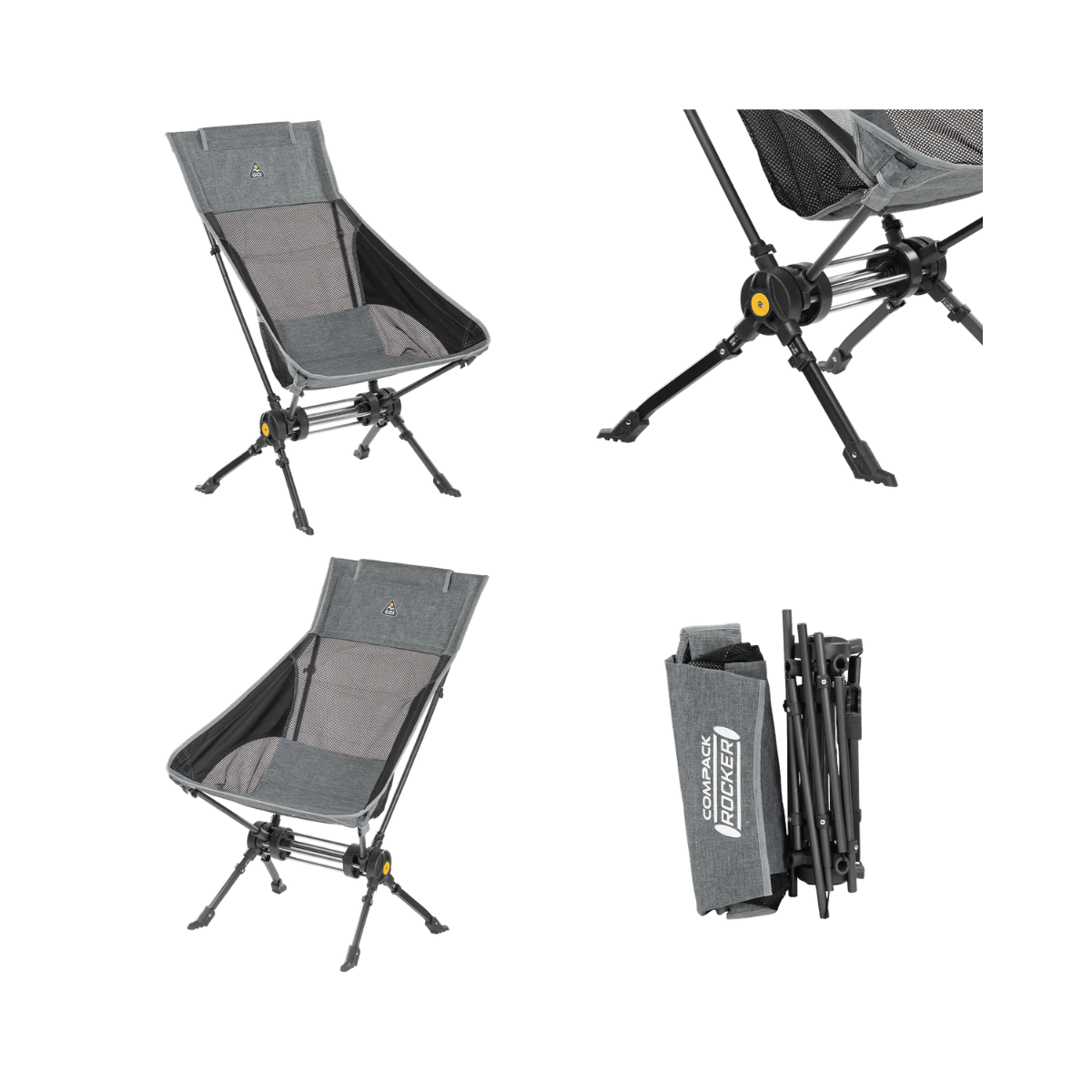 GCI OUTDOOR COMPACK ROCKER PEWTER